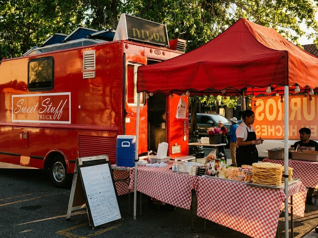 The truck on Walnut Street